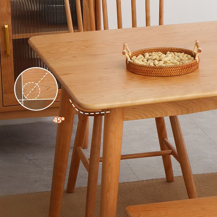Oak Solid Wood Dining Table Simple Style Rectangle Dining Site Table with 4 Legs Clearhalo ' dining_table' 'Dining Tables & Seating' 'Dining Tables' 'furn' 'furn_dining_table' 'Furniture' 'furniture_dining_table' 'Kitchen & Dining Furniture' 'kitchen&dining_furn' 'kitchen' 'kitchen_dining_table' 1200x1200_a17ee393-8692-43d7-974c-5af543c63152
