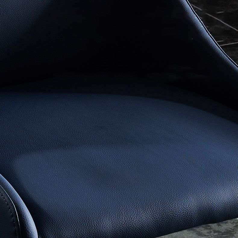 Modern Metal Dining Arm Chair Faux Leather Dining Side Chair for Restaurant Use Clearhalo ' kitchen&dining_furn' 'Dining Chairs' 'Dining Tables & Seating' 'dining_chair' 'furn' 'furn_dining_chair' 'Furniture' 'furniture_dining_chair' 'Kitchen & Dining Furniture' 'kitchen' 1200x1200_a17f17c5-0583-455b-9560-963b654668b2