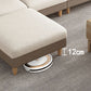 Scandinavian Beige Removable Cushions Slipcovered Sofa/Sectional for Living Room