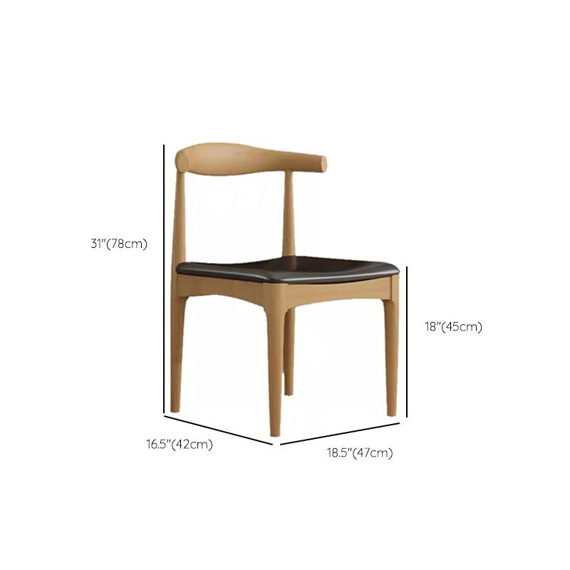 Solid Wood Round Dining Table Set 1/2/3/5 Pieces Contemporary Dining Set