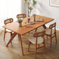 Rectangle Dining Site Table Modern Style Solid Wood Dining Room Furniture