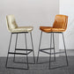 Modern Restaurant Leather Stool Matte Finish Footrest Low Back Barstool Clearhalo 'Bar Furniture' 'Bar Stools' 'bar_stools' 'furn' 'furn_bar_stools' 'Furniture' 'furniture_bar_stools' 'Kitchen & Dining Furniture' 1200x1200_a18401cf-103a-414c-8353-3161d2a6b54d