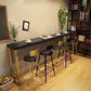 Glam Style Rectangle Bar Table Pine Solid Wood Bar Dining Table for Living Room Clearhalo 'Bar Furniture' 'Bar Tables' 'bar_tables' 'furn' 'furn_bar_tables' 'Furniture' 'Kitchen & Dining Furniture' 1200x1200_a1845c27-6297-42b6-bff6-f1cd344f2c10