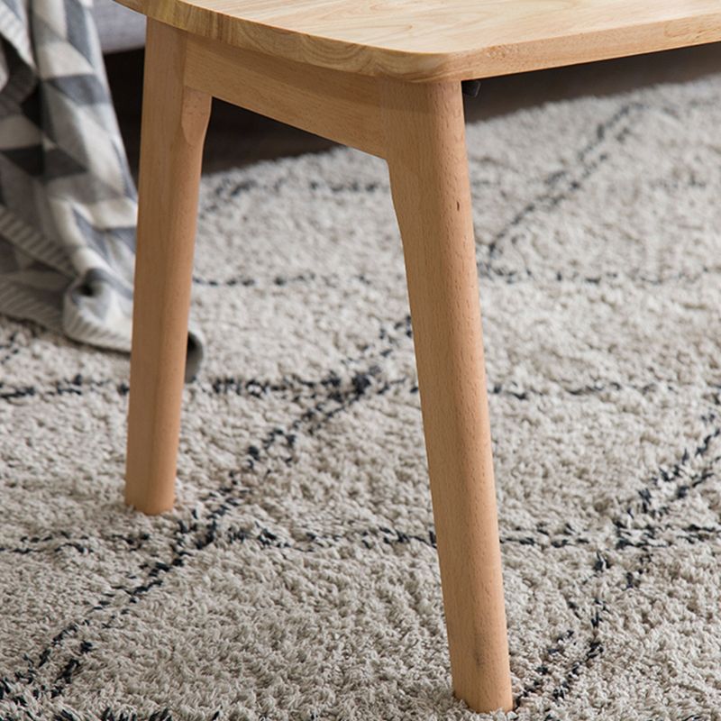 Moderne stijl 4 poten Basis Solid Color Round/Square houten salontafel voor appartement