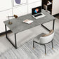 Rectangular Home Office Writing Desk Contemporary Style Stone Office Desk
