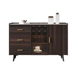 Mobile board laterale contemporanea armadio della pietra con luci per sala da pranzo