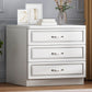Modern White Accent Chest with Drawers 14.96" Wide Side Cabinet with Door