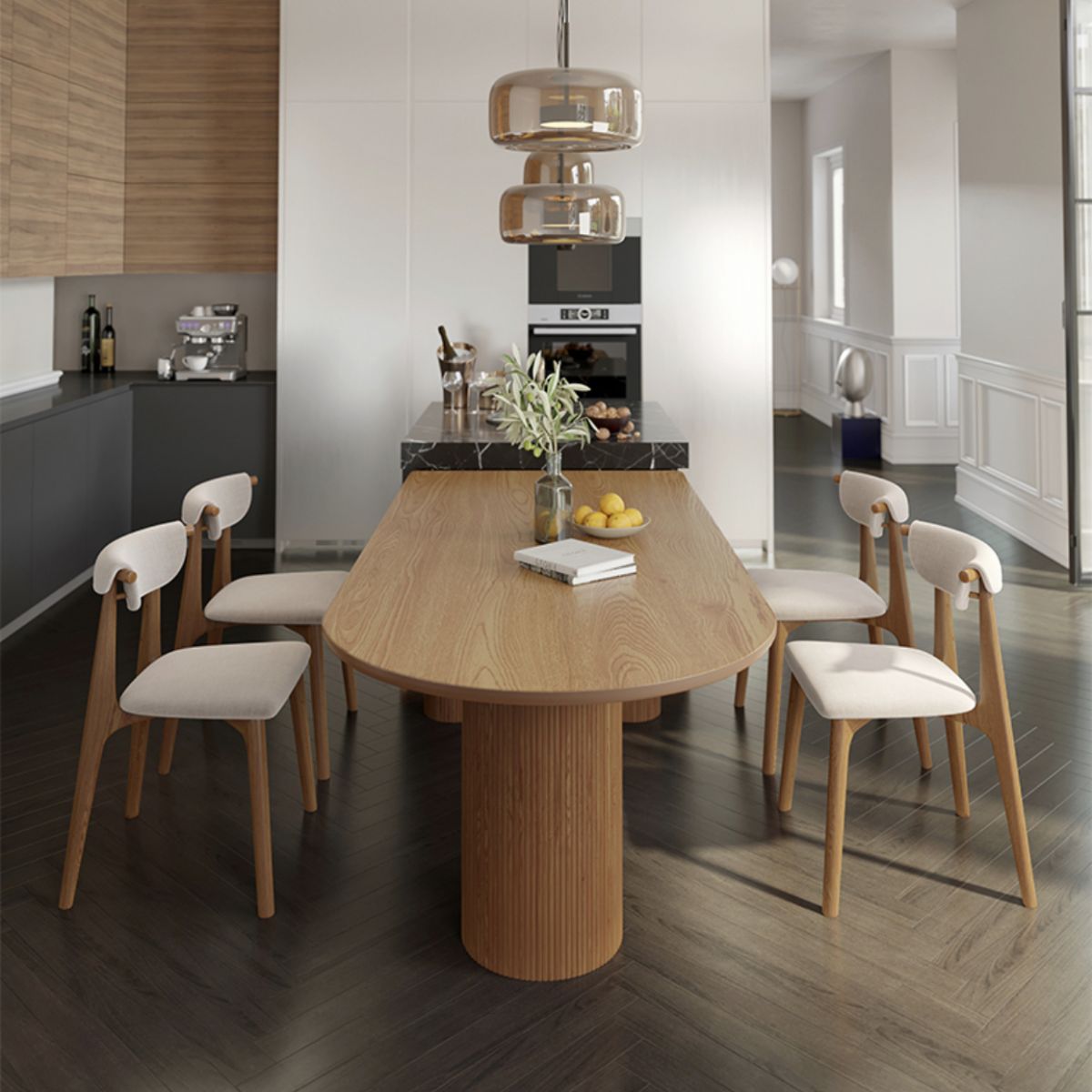 Contemporary Style Home Solid Wood Dining Table Freeform Table with 3 Legs Base Clearhalo ' dining_table' 'Dining Tables & Seating' 'Dining Tables' 'furn' 'furn_dining_table' 'Furniture' 'furniture_dining_table' 'Kitchen & Dining Furniture' 'kitchen&dining_furn' 'kitchen' 'kitchen_dining_table' 1200x1200_a1888a3f-ff74-41aa-9aaa-ca82a923ec7f
