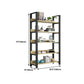 Modern Etagere Mental Bookcase Open Back Bookshelf for Balcony and Living Room Clearhalo 'Bookcases' 'furn' 'furn_bookcases' 'Furniture' 'Office Furniture' 1200x1200_a188b66b-fa63-486b-9a0a-abd24aa800e3