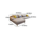 Brown 4-seater Slipcovered Sectional Sofa Pillow Top Arm Sectional Clearhalo 'furn' 'furn_sectionals' 'Furniture' 'Living Room Furniture' 'Sectionals' 1200x1200_a188b94f-bc9f-4e9b-8e46-986ee107ecf9