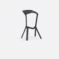 Footrest Indoor Low Back Stool Modern Plastic Stack Bar and Counter Stool
