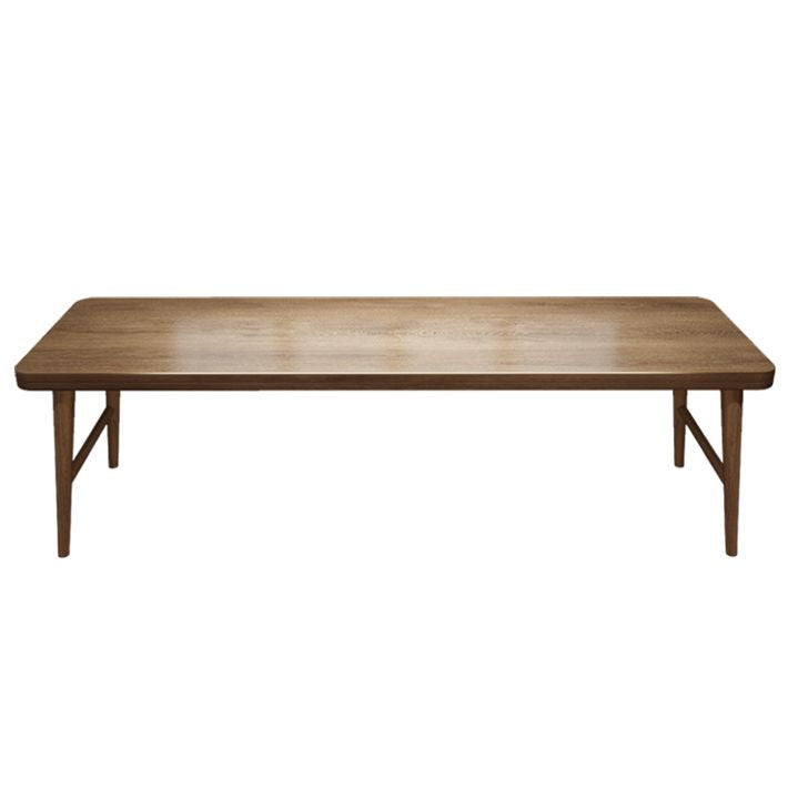 Modern Office Desk Solid Wood Rectangle Writing Desk met H-Base, 29,53 "Tall