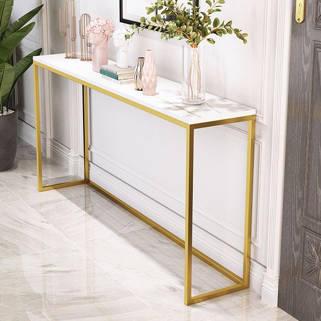 29,53 "tavolo da consolle glam alto tavolo resistente alle macchie con 1 scaffale