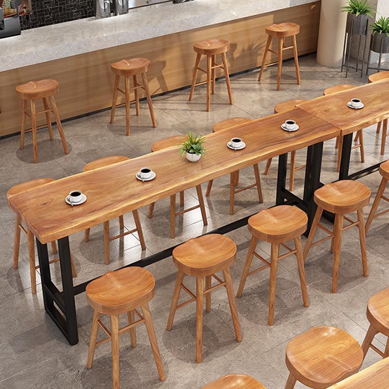 Modern 1/9 Pieces Bar Table Set Rectangle Wood Counter Table with Stools for Balcony Clearhalo 'Bar Furniture' 'furn' 'furn_home_bar_bar_sets' 'Furniture' 'Home Bars & Bar Sets' 'home_bar_bar_sets' 'Kitchen & Dining Furniture' 1200x1200_a18cb27c-1061-4e36-9ff9-feca2fb44404