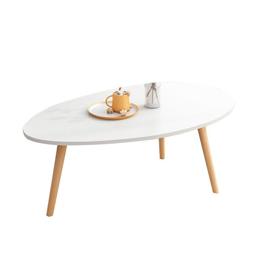 Mesa de café individual minimalista Mada de cóctel contemporánea de madera con estante
