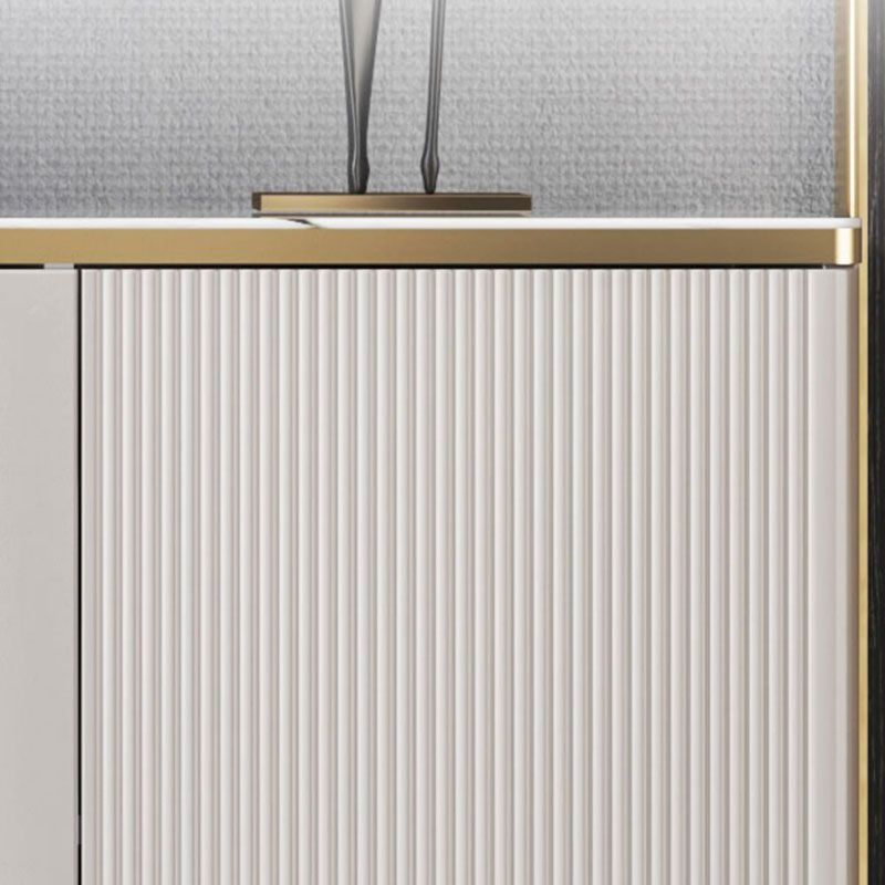 Stand in legno ingegnerizzato in stile contemporaneo ingegneria a scaffalatura regolabile