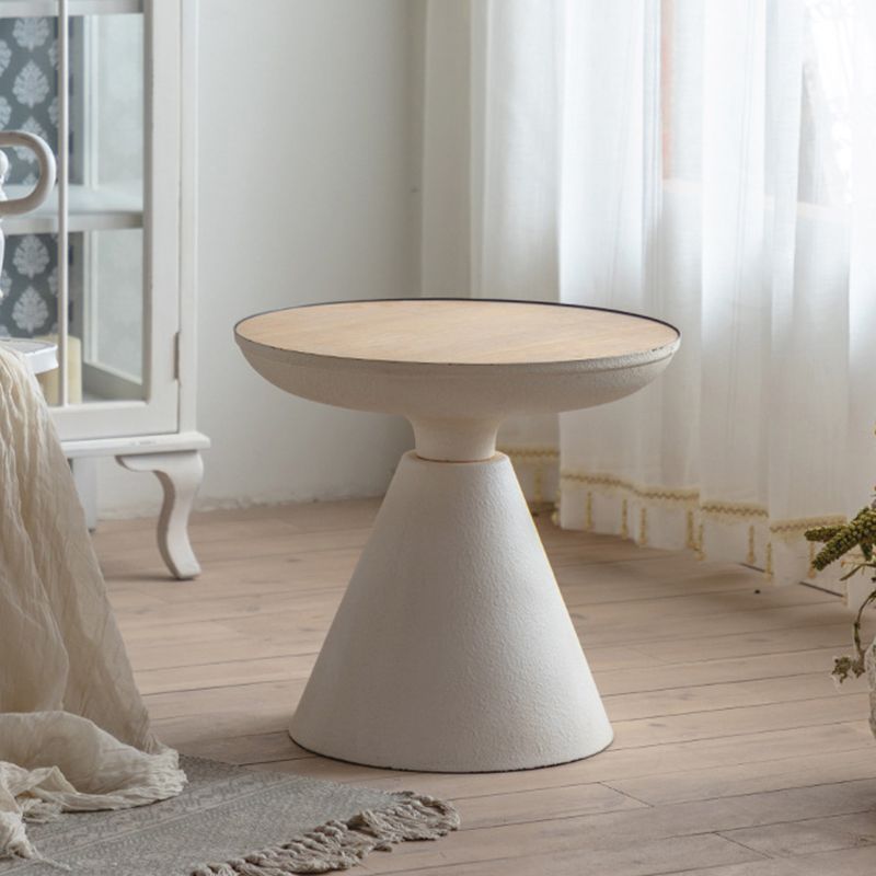 French Country Round End Table 18.9" Tall Pedestal Distressed Side Table Clearhalo 'Coffee & Accent Tables' 'End & Side Tables' 'end_side_tables' 'furn' 'furn_end_side_tables' 'Furniture' 'Living Room Furniture' 1200x1200_a1975194-9d76-46ee-a651-9a16d8b4c05f