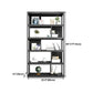 Vertical Metal Frame Etagere Bookshelf Manufactured Wood Shelf Bookcase for Living Room Clearhalo 'Bookcases' 'furn' 'furn_bookcases' 'Furniture' 'furniture_bookcases' 'Office Furniture' 1200x1200_a197e4ed-46dd-4fe8-ac1b-2b4016b3a5b4