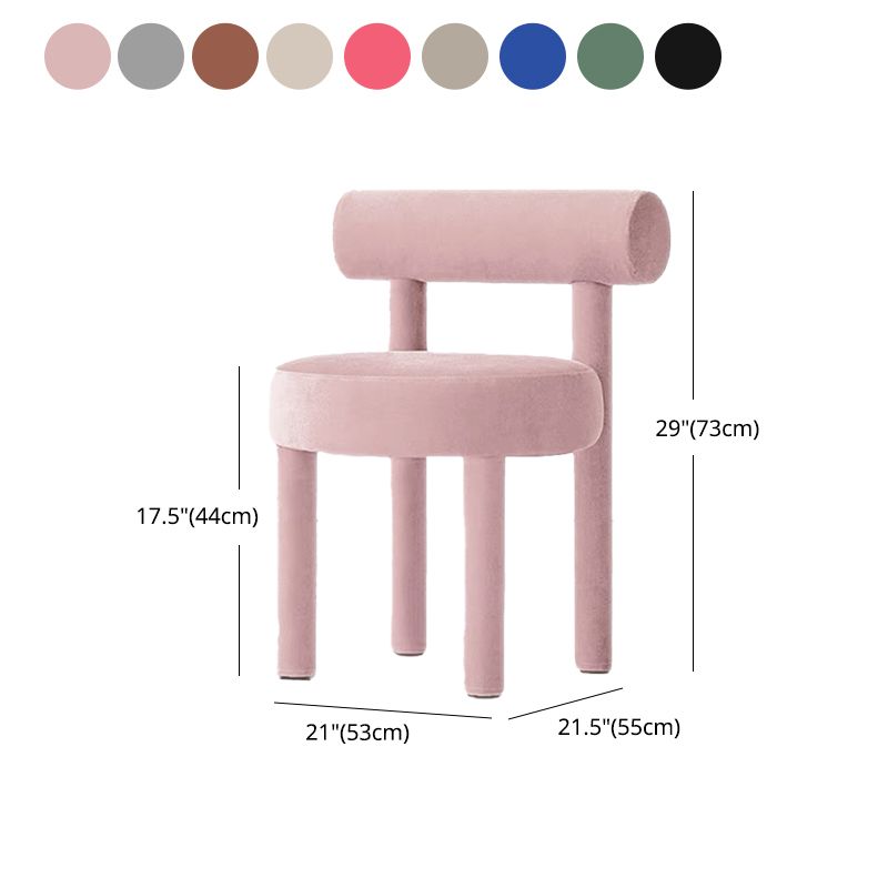 Modern Style Side Chair Upholstered Open Back Armless Dining Chair for Home Clearhalo 'Dining Chairs' 'Dining Tables & Seating' 'dining_chair' 'furn' 'furn_dining_chair' 'Furniture' 'Kitchen & Dining Furniture' 1200x1200_a198cbf7-0523-44c9-b865-384b8daa6fc4