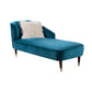 Solid Color Chaise Solid Wood Chaise Lounge Couch with One Armed