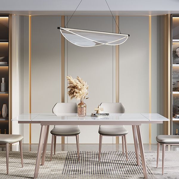 Luxury 1/4/5/7 Pieces Dining Set Sintered Stone Extendable Dining Table with Chairs Clearhalo 'Dining Room Sets' 'Dining Tables & Seating' 'dining_room_set' 'furn' 'furn_dining_room_set' 'Furniture' 'furniture_dining_room_set' 'Kitchen & Dining Furniture' 'kitchen&dining_furn' 'kitchen' 1200x1200_a19a5cc1-d96f-4cf1-b547-2ab8eb340b10