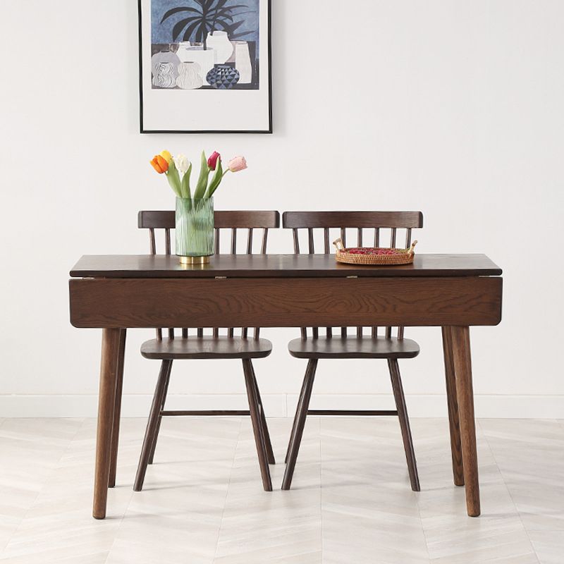 Rectangle White Oak Solid Wood Table Foldable Dining Table with 4 Legs for Restaurant Clearhalo ' dining_table' 'Dining Tables & Seating' 'Dining Tables' 'furn' 'furn_dining_table' 'Furniture' 'furniture_dining_table' 'Kitchen & Dining Furniture' 'kitchen&dining_furn' 'kitchen' 'kitchen_dining_table' 1200x1200_a19a7514-d215-466a-b401-7c6ad52d6526