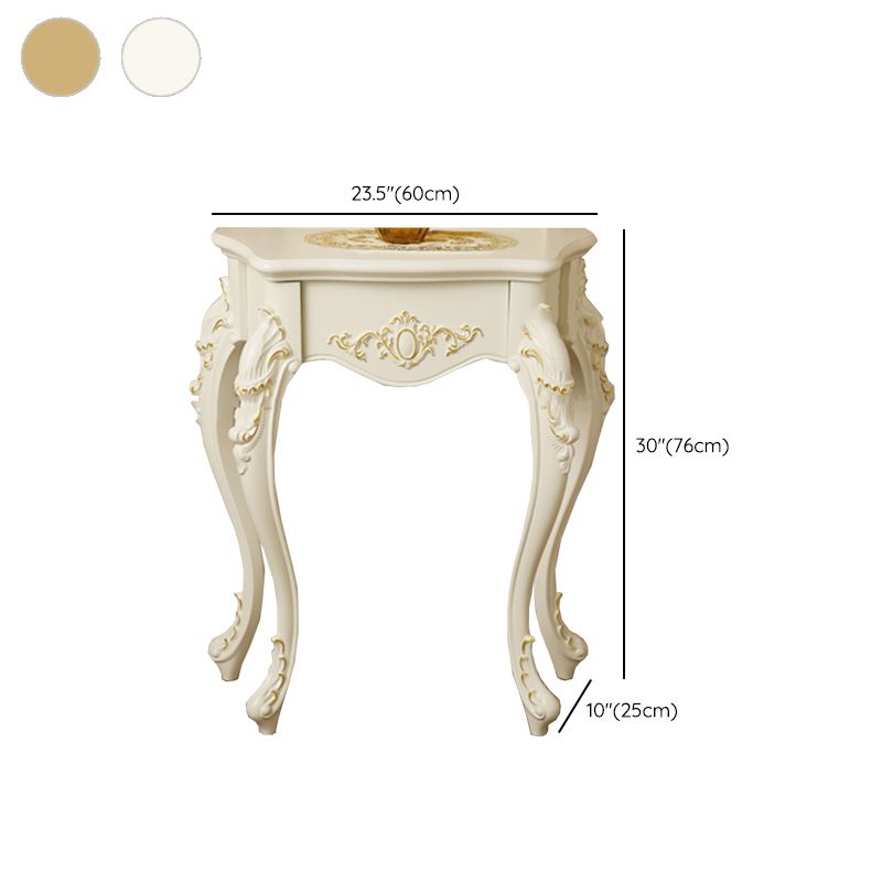 Forma libera da forma contemporanea tavolo da divano console in legno in bianco