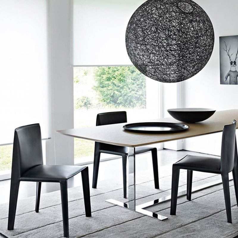 Minimalist Design Leather Dining Chair for Home Solid Back Armless Dining Chair Clearhalo 'Dining Chairs' 'Dining Tables & Seating' 'dining_chair' 'furn' 'furn_dining_chair' 'Furniture' 'furniture_dining_chair' 'Kitchen & Dining Furniture' 1200x1200_a19d540c-690f-4567-9f98-f26c0f355069