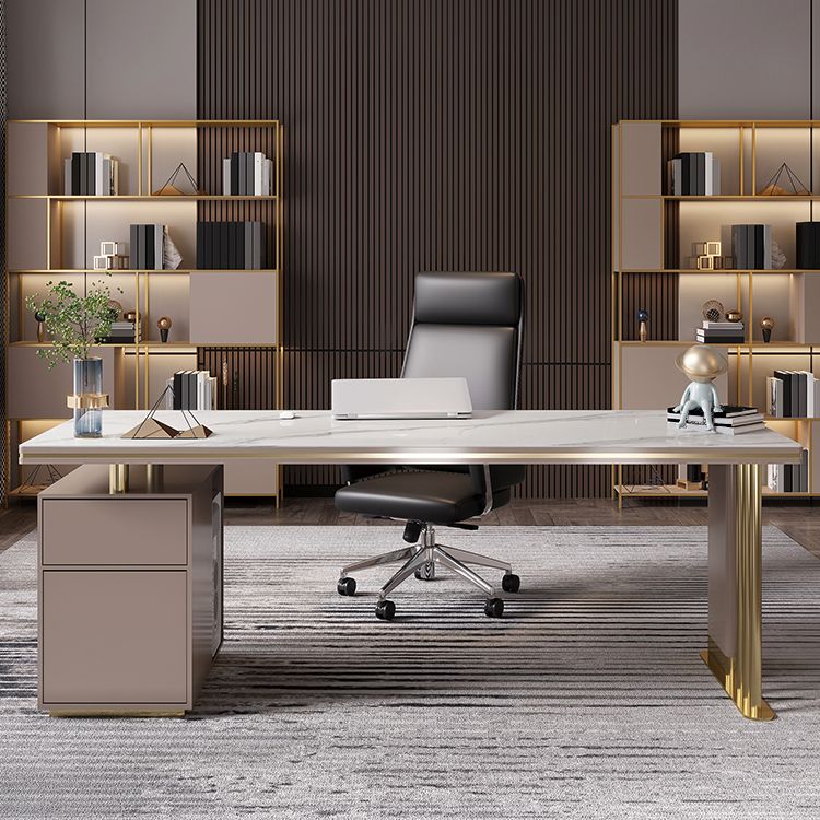 Escritorio ejecutivo de 1 drawer de 27 "de ancho de ancho escritorio de oficina rectangular