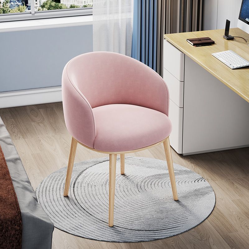 Silla de oficina en casa sin brazo silla de mesa baja moderna sin ruedas