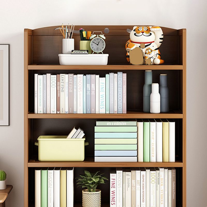 Contemporary Bamboo Bookcase Standard Closed Back Bookshelf with Shelves Clearhalo 'Bookcases' 'furn' 'furn_bookcases' 'Furniture' 'Office Furniture' 1200x1200_a1a036b0-08ef-447f-a00f-984e5ee22b47