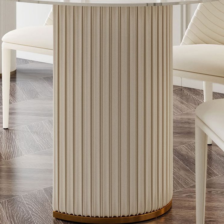 Oval Sintered Stone White Tone Dining Table Glam Double Pedestal Table for Dining Room Clearhalo ' dining_table' 'Dining Tables & Seating' 'Dining Tables' 'furn' 'furn_dining_table' 'Furniture' 'furniture_dining_table' 'Kitchen & Dining Furniture' 'kitchen&dining_furn' 'kitchen' 'kitchen_dining_table' 1200x1200_a1a18ac1-154c-4566-857a-d9be6d0c2510
