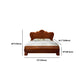 84.65 inch Wide Traditional Bed Rubberwood Bed Frame with Headboard Clearhalo 'Bedroom Furniture' 'Beds' 'furn' 'furn_beds' 'Furniture' 1200x1200_a1a1a2c8-2292-49f4-9d73-05f9a01d57ff