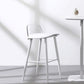 Modern Armless Backrest Counter Stool Iron Kitchen Bar Stool with Acrylic Seat and Pedal Clearhalo 'Bar Furniture' 'Bar Stools' 'bar_stools' 'furn' 'furn_bar_stools' 'Furniture' 'furniture_bar_stools' 'Kitchen & Dining Furniture' 1200x1200_a1a3cb0d-eb18-422e-9609-b005a28f38f0