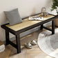 Tropical Seating Bench Rectangle Ash Wood Seating Bench for Bedroom