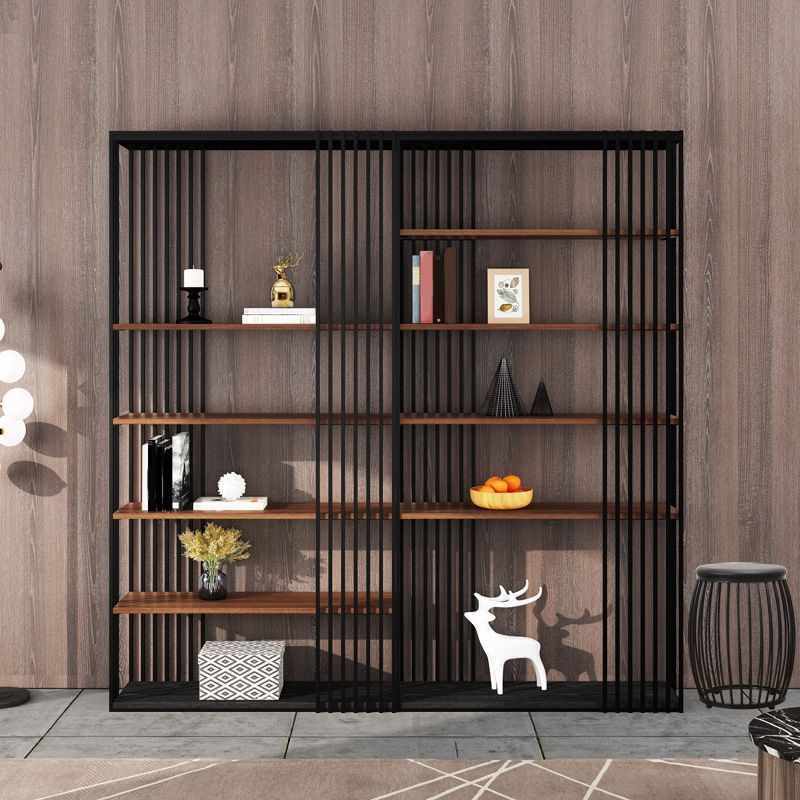 Open Metal Etagere Bookcase Industrial Shelf Bookcase with Shelves Clearhalo 'Bookcases' 'furn' 'furn_bookcases' 'Furniture' 'furniture_bookcases' 'kitchen' 'kitchen_bookcases' 'Living Room Furniture' 'Office Furniture' 1200x1200_a1a59ea6-786f-49fa-be2f-6ec3ea89fa32