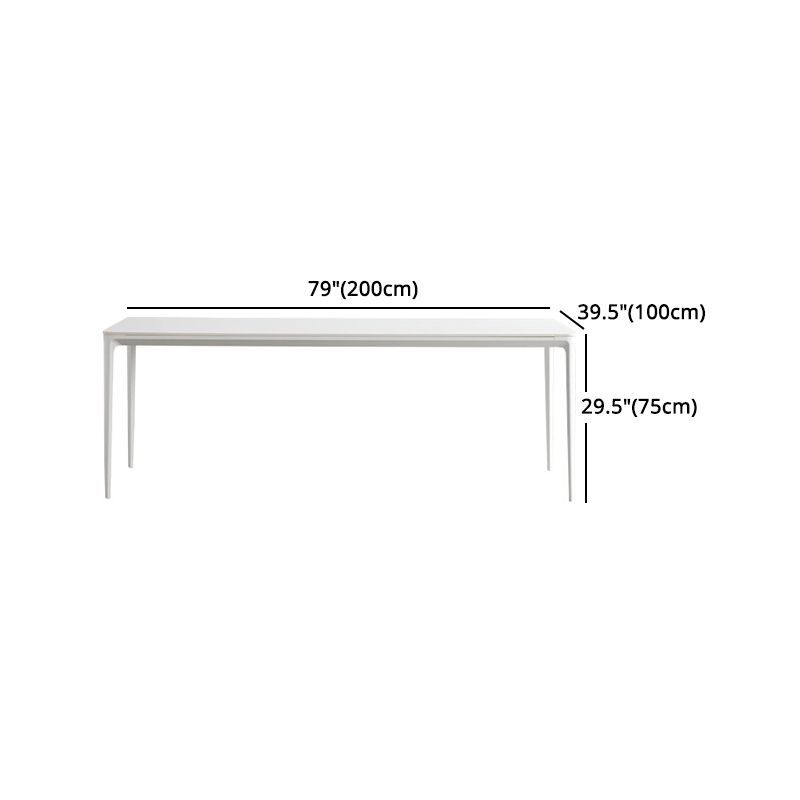 Esstisch-Set im Designer-Stil mit gesinterter Steinplatte, rechteckig, 1/2/4/5/6/7-teiliges Esstisch-Set