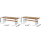 Rectangle Pine Solid Wooden Top Table Modern Dining Table with Acrylic Trestle Base Clearhalo ' dining_table' 'Dining Tables & Seating' 'Dining Tables' 'furn' 'furn_dining_table' 'Furniture' 'furniture_dining_table' 'Kitchen & Dining Furniture' 'kitchen&dining_furn' 'kitchen' 'kitchen_dining_table' 1200x1200_a1a7c17c-0b3e-45b6-bf80-d626f4b68631
