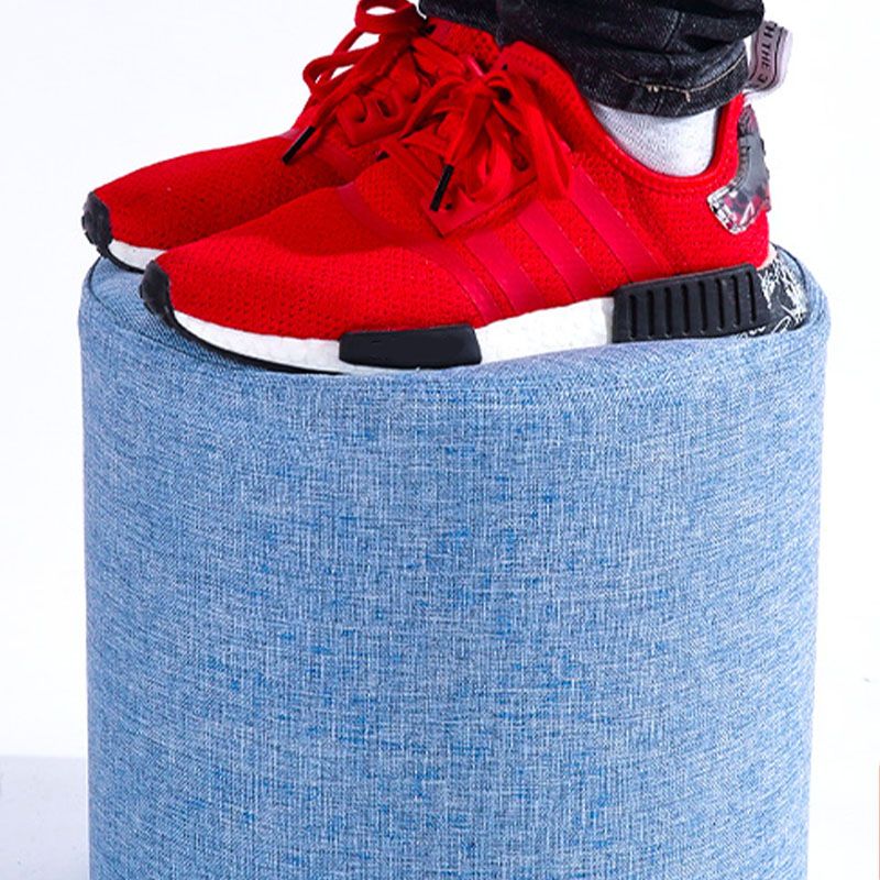 Stoffzylinderform Pouf Pure Color Tufted Contemporary Fade Resistant Pouf