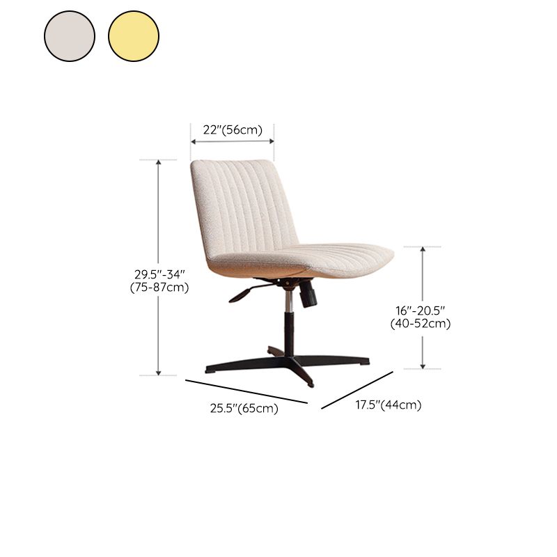 Office Swivel Lounge Chair Armless Solid Color Chair with Cushion Clearhalo 'Accent Chairs' 'accent_chairs' 'Chairs & Seating' 'furn' 'furn_accent_chairs' 'Furniture' 'Living Room Furniture' 1200x1200_a1af3d2c-dd1f-41c1-b21b-c1fd1102191c