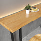 Cafe and Break-room Bistro Bar Desk Modern Rectangle Wood Counter-height Pub Table Clearhalo 'Bar Furniture' 'Bar Tables' 'bar_tables' 'furn' 'furn_bar_tables' 'Furniture' 'furniture_bar_tables' 'Kitchen & Dining Furniture' 'kitchen&dining_furn' 'kitchen' 1200x1200_a1b062c6-56f9-4ba4-8683-051885afdac2