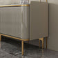 Glam TV Media Console Enclosed Storage TV Console with 4 Drawers