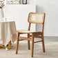 Open Back Side Chair Wood Traditional Dining Kitchen Room Chair
