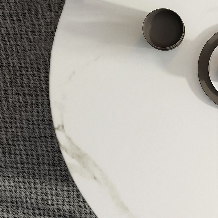 Sintered Stone Top Extendable Round Table for Restaurant Modern Dining Table in White with 4 Legs Clearhalo ' dining_table' 'Dining Tables & Seating' 'Dining Tables' 'furn' 'furn_dining_table' 'Furniture' 'furniture_dining_table' 'Kitchen & Dining Furniture' 'kitchen&dining_furn' 'kitchen' 'kitchen_dining_table' 1200x1200_a1b7d72a-f93e-4a82-86bd-a7cd7c8c5839