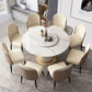 Glam 1/3/4/5/7/9 Pieces Round Dining Table Set with Sintered Stone Top Turntable Furniture Clearhalo 'Dining Room Sets' 'Dining Tables & Seating' 'dining_room_set' 'furn' 'furn_dining_room_set' 'Furniture' 'furniture_dining_room_set' 'Kitchen & Dining Furniture' 'kitchen&dining_furn' 'kitchen' 1200x1200_a1b85ccc-e2d1-4b30-82be-8bde49284dc8