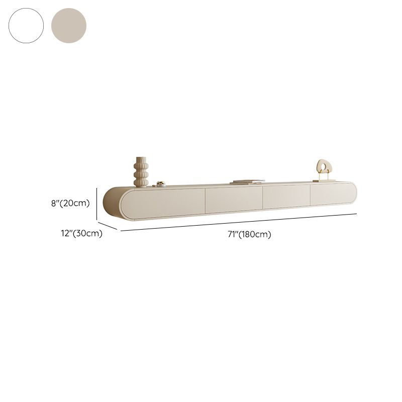 Modern TV Console White Wall-mounted Media Console for Living Room Clearhalo 'furn' 'furn_tv_stands_entertainment_centers' 'Furniture' 'Living Room Furniture' 'TV Stands & Entertainment Centers' 'TV Stands & Media Storage Furniture' 'tv_stands_entertainment_centers' 1200x1200_a1b95ef9-4c0b-45aa-b5fd-699e55c57c70