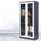 Armoire de fichiers contemporaine Cadre en acier à liborde verticale avec serrure de clé