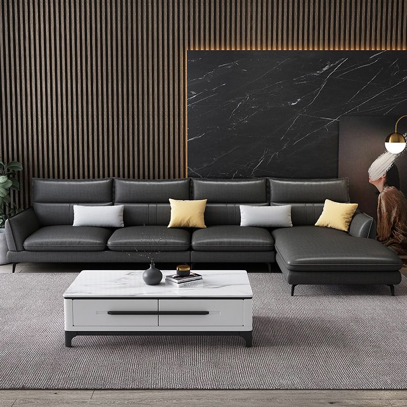 Hedendaags stationair faux leer verzonken armbank chaise