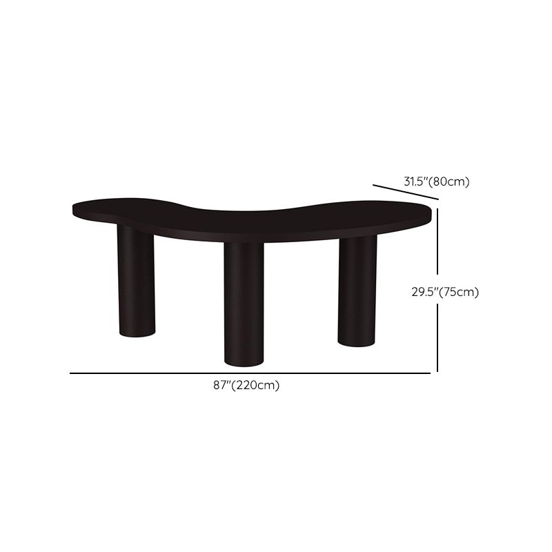 Bureau de bureau de cendre Bureau de bureau industriel noir Parsons ergonomiques