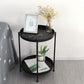 Round Shape Sofa Side Accent Table Tray Top Modernistic Bedroom End Table